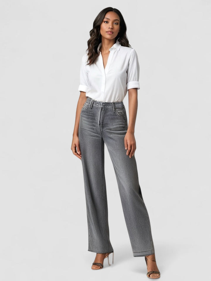 Ninna-Stockholm  | Grå Utställd Jeans