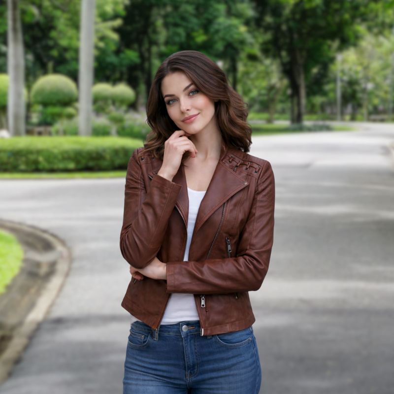 JESSIE | Jacka i motorcykelstil